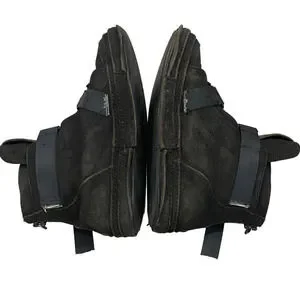 靴 JULIUS DOUBLE ZIP THICK-SOLED SHOES Julius Black Double-Sole Engineer Boots Julius